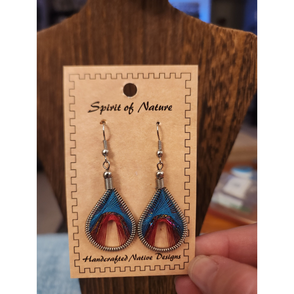 Handcrafted Thread Woven Spirit Of Nature Earrings